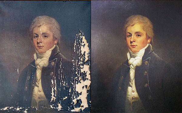 Oil painting restoration