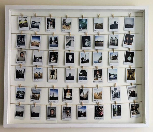 Photographs presented in a box frame
