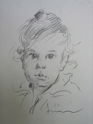 Restoration of a pencil sketch
